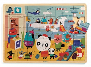 Деревянный пазл Аэропорт, 35 деталей (Djeco, 01818)